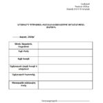 Ձևաթղթում պետք է լրացնել տան հասցեն, դուրս գալու ժամը, գնալու վայրը, նպատակը